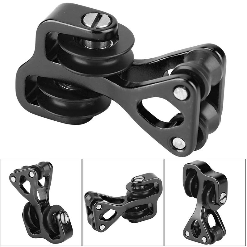 Tihebeyan Aluminium Alloy Archery Cable Slide, Bow Splitter Compound Roller Glide for Hunting, Glide Separator (Black) - Image 5